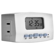 Amerelle Timer Indoor Polarize 2-Outlet TE402WHB